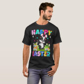イースターバニーアナグマ イースターおめでとう アナグマ イースターの日曜日 Tシャツ (正面フル)