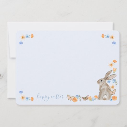 イースターバニーアンドバタフライスイートフローラブランチ 招待状 (裏面)