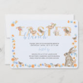 イースターバニーアンドバタフライスイートフローラブランチ 招待状 (正面)