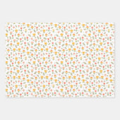 イースターバニーアンドフラワーズ春 ラッピングペーパーシート (正面3)