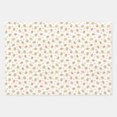 イースターバニーアンドフラワーズ春 ラッピングペーパーシート (正面2)