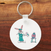 イースターバニーアーティスト キーホルダー (正面)