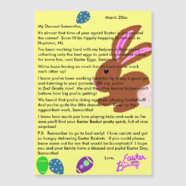 イースターバニーイエローからの手紙