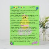 イースターバニーイエローピンクシック卵からの手紙 シーズンカード (スタンド正面)