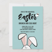 イースターバニーイヤーイースターブランチ卵狩り招待状 招待状 (正面)