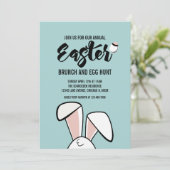 イースターバニーイヤーイースターブランチ卵狩り招待状 招待状 (スタンド正面)