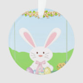 イースターバニーイラストレーション オーナメント (正面)