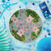 イースターバニーインキャベツプレート ペーパープレート (パーティー)