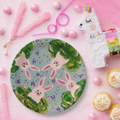 イースターバニーインキャベツプレート ペーパープレート (パーティー)