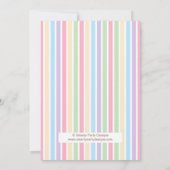 イースターバニーイースターお祝いパーティの招待状 招待状 (裏面)