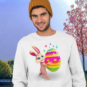 イースターバニーイースターエッグハッピーイースター卵狩りかわいい Tシャツ