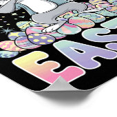 イースターバニーイースターエッグ ポスター (角)