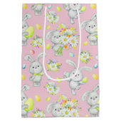 イースターバニーイースターエッグ ミディアムペーパーバッグ (裏面)