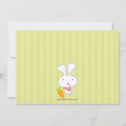 イースターバニーイースターブランチパーティの招待状 招待状 (裏面)