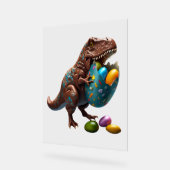 イースターバニーイースター恐竜の卵イースターの友人 アクリルサイン (傾斜)