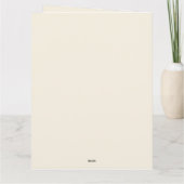 イースターバニーウサギのピーター カード (裏面)