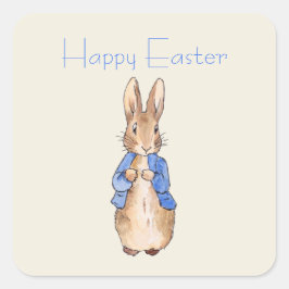 イースターバニーウサギのピーター スクエアシール