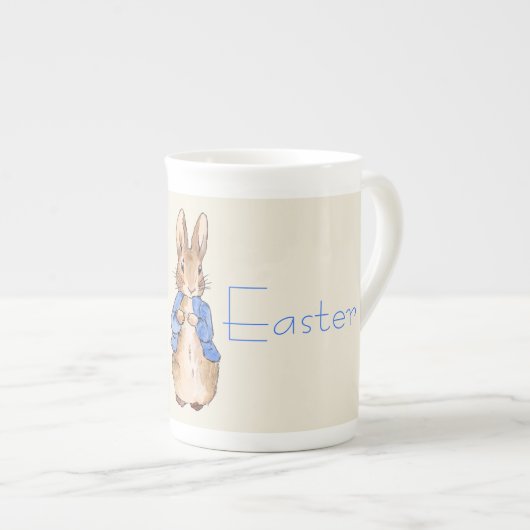 イースターバニーウサギのピーター ボーンチャイナマグカップ (正面右)