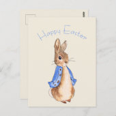 イースターバニーウサギのピーター ポストカード (正面/裏面)