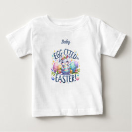 イースターバニーエッグの卵 ベビーTシャツ