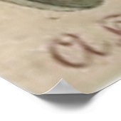 イースターバニーエッグシックルースター農家 ポスター (角)