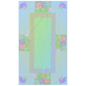 イースターバニーエッグス淡い色のパステルタブレクロス テーブルクロス (正面)