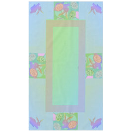 イースターバニーエッグス淡い色のパステルタブレクロス テーブルクロス