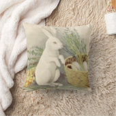 イースターバニーエッグバスケットダフォディルジョンキル クッション (ブランケット)