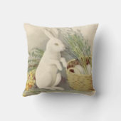 イースターバニーエッグバスケットダフォディルジョンキル クッション (裏面)