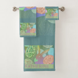 イースターバニーエッグバスタオルセット バスタオルセット