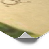 イースターバニーエッグフォーリーフクローバートランペット ポスター (角)