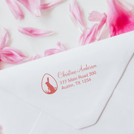 イースターバニーエッグ差出人住所ラバースタンプ ラバースタンプ