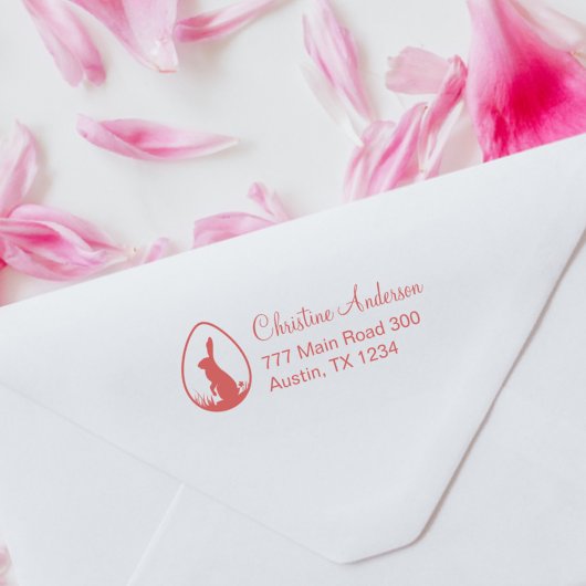 イースターバニーエッグ差出人住所ラバースタンプ ラバースタンプ