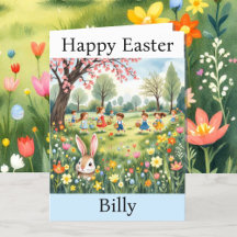 イースターバニーエッグ狩りおばあちゃんの名前を追加