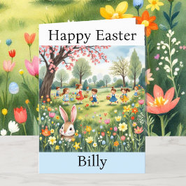 イースターバニーエッグ狩りおばあちゃんの名前を追加 シーズンカード