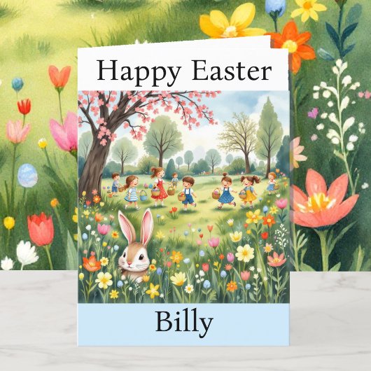 イースターバニーエッグ狩りおばあちゃんの名前を追加 シーズンカード