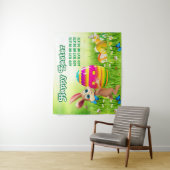 イースターバニーエッグ狩りハッピーイースターイースターパーティー タペストリー (インサイチュ)