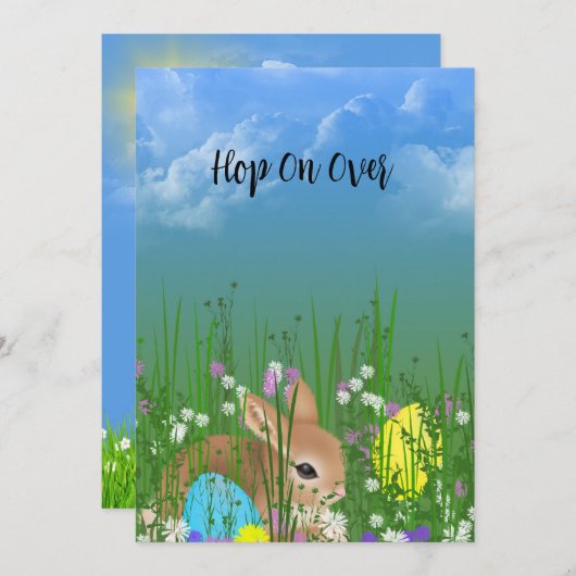 イースターバニーエッグ狩りパーティー (正面/裏面)