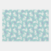 イースターバニーエッグ3デザインギフトラップ ラッピングペーパーシート (正面3)