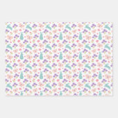 イースターバニーエッグ3デザインギフトラップ ラッピングペーパーシート (正面2)