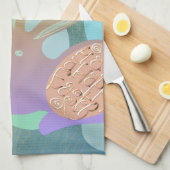 イースターバニーエッグ「ハッピーイースター」 キッチンタオル (四つ折り)