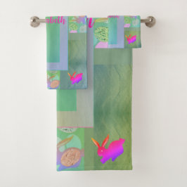 イースターバニーエッグ バスタオルセット