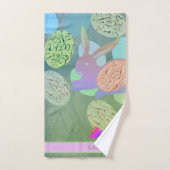 イースターバニーエッグ バスタオルセット (ハンドタオル)