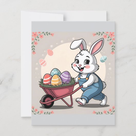 イースターバニーエッグ&ホイールバロー文房具 (正面)