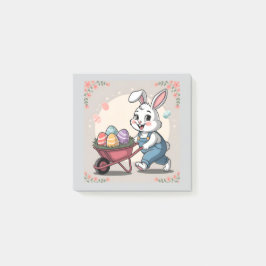 イースターバニーエッグ&ホイールバロー ポストイット