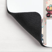 イースターバニーエッグ&ホイールバロー マウスパッド (コーナー)