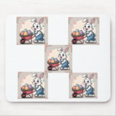 イースターバニーエッグ&ホイールバロー マウスパッド (正面)