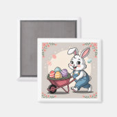 イースターバニーエッグ&ホイールバロー マグネット (正面/裏面)