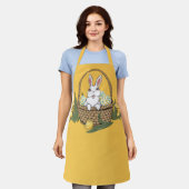 イースターバニーエプロンイースターバニーバニーバスケットエプロン エプロン (着用した状態)