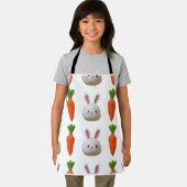 イースターバニーエプロンパフィーデザイン エプロン (インサイチュ)
